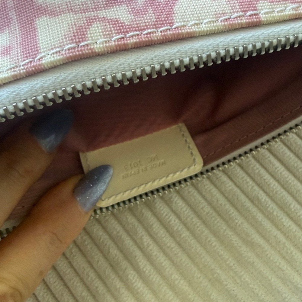 Authentic Dior Pink Monogram Saddle Shoulder Bag - Picture 4 of 4